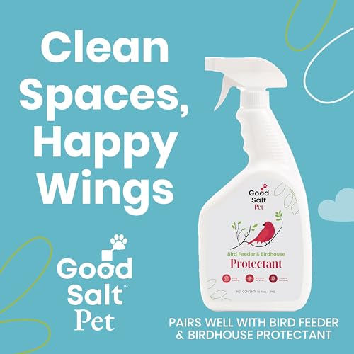 Bird Feeder & Birdhouse Cleaner, Natural Bird-Friendly, 32oz Spray, 2-Pack | Hypochlorous Acid (HOCl) Multi-Surface Cleaner, Remove Droppings and Dirt, Non-Toxic, Fragrance-Free, Safe for All Birds - size: 32 Fl Oz (Pack of 2)