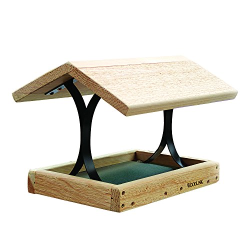 Woodlink Cedar Fly-Thru Bird Feeder, Cedar