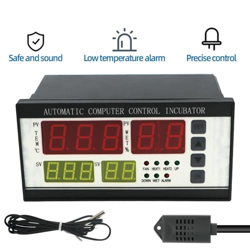 XM-18 Digital Egg Incubator Controller Multifunctional Thermostat Hygrostat Control with Temperature Humidity Sensor Probe