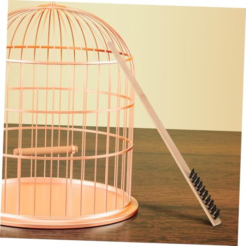 Toddmomy 2pcs Bird Cage Cleaning Kit Steel Brush Set Bird Droppings Cleaner Cage Cleaning Brush Set Chicken Coop Accessory