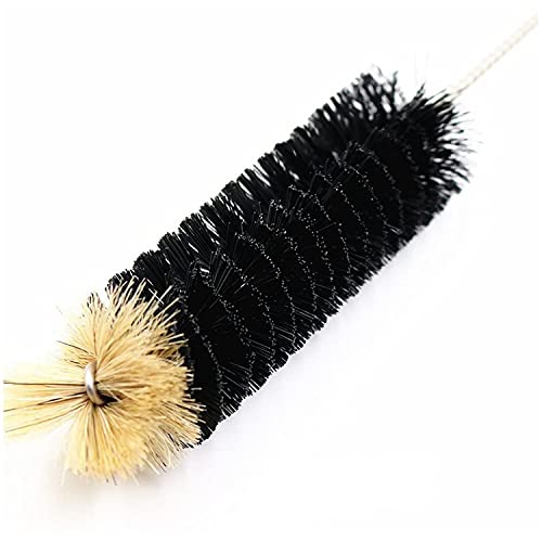 Long Bottle Brush, 17 in Bendable Cleaner Brushes for Cleaning Neck Beer Bottles, Wine, Baby Bottles, Water Bottles, Tumblers, Flask, Bird Feeder, Vase, Pipes and Brewing Supplies Black/1Pack - color: Black/1pcs