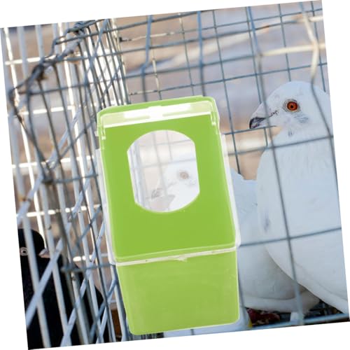 Garneck Bird Cage Feed Dispenser 4pcs Pigeon Feeder Hanging Bowl Quail Feeder Cage Supplies Pigeon Supplies