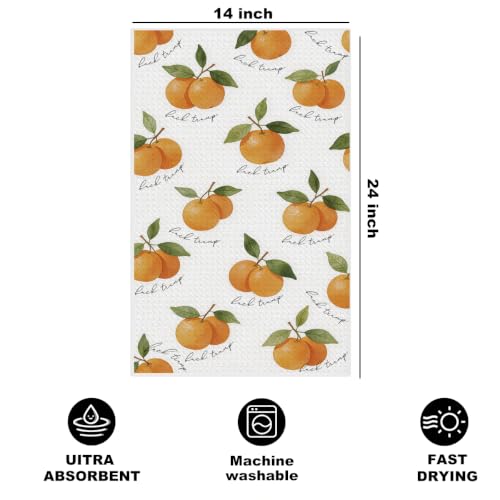 Jztco Funny Trump Kitchen Towel, Orange Gifts Reusable Hand Towels | Absorbent Microfiber Dish Cloth Tea Towels for Kitchen Home Decor, Anti Trump Gifts for Women 14x24 Inch - color: Multi 1610
