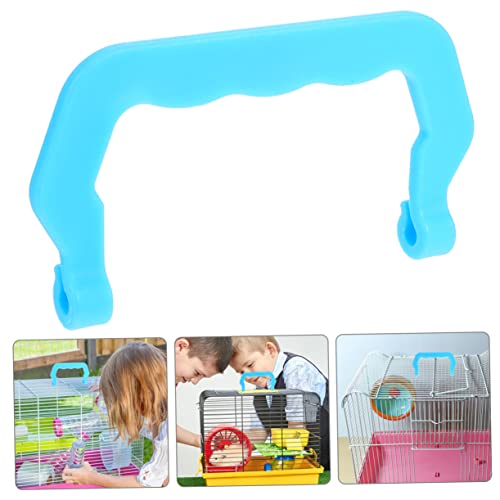 Angoily 30pcs Portable Pet Cage Handles Plastic Replacement Handles for Bird Cage Compact Lightweight Design for Outdoor Travel Comfortable Grip for Easy Carrying - color: Sky-bluex3pcs, size: 11x6cmx3pcs