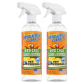 Absolutely Clean Amazing Bird Cage Cleaner and Deodorizer - Just Spray/Wipe - Safely & Easily Removes Bird Messes Quickly and Easily - Made in The US - Fragrance Free - 16oz (Pack of 2) - style: 16 Fl Oz (Pack of 2)