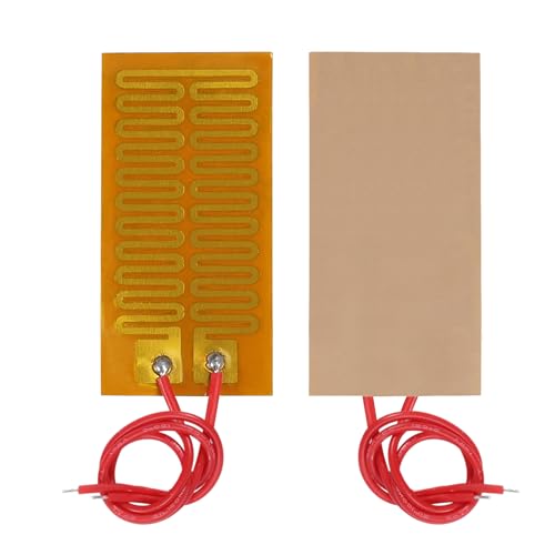 6pcs Film Heater Plate Adhesive Pad 12V 7W 25mmx50mm PI Heating Elements Film Strip Heater Adhesive Polyimide Heater Plate - size: 25mmx50mm