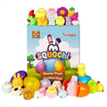 Easter Mochi Squishy Toys 36pcs | Prefilled Eggs with Mini Squishy Toys | Easter Shapes | Basket Fillers, Party Favors, Fidget, Stress Relief, Classroom Prizes, Goodie Bags, Easter Egg Hunt