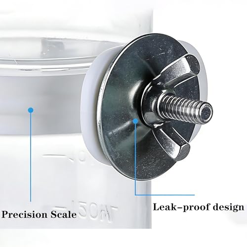 Automatic Bird Water Dispenser Cage Hanging Water Feeder with Anti-Spill Design for Parakeet Canary Small Parrot Lovebirds (2PCS 240ml Water Dispenser) (140ml) - color: 140ml
