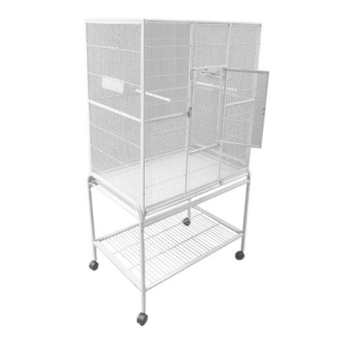 A&E Cage Co. Flight Cage & Stand, 32"x21", Green - color: Green, size: 32.0"L x 21.0"W x 63.0"H