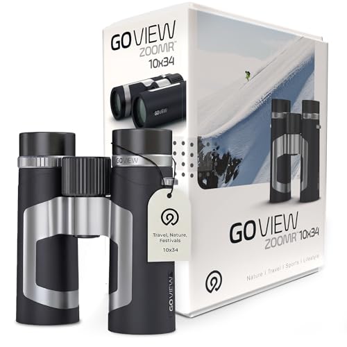 ZOOMR 10x34 Binoculars for Adults, BAK4 Prism - Phantom Black | Lightweight, Fully Multi-Coated Optics, Smartphone Adapter Compatible, Waterproof IPX5/6 PORTR™ - color: Phantom Black