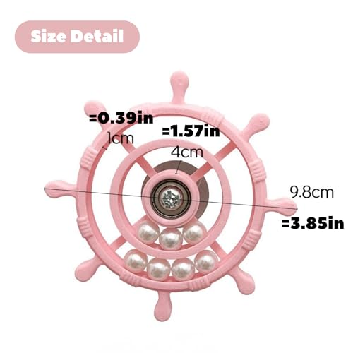 Spinning Bird-Toys Bird Cage Toys & Bird Perch Parrot-Parakeet Budgie Cockatiel Conure Macaw Chicken Parrot Enrichment Cage Accessories Small Animal Chewing Toy (Light Pink Spinner) - color: Light Pink Spinner
