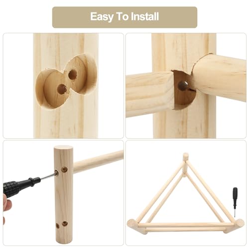 16.5" Extra Long Baby Chicken Perch Toys Supplies,Double-Sided Flip Chick Roosting Bar for Brooder, Chick Starter Kit for Coop Accessories