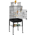 Yaheetech 53.5" Open Top Parrot Bird Cage with Detachable Rolling Stand, Roof Play Flight Cage for Cockatiels, Sun Conures, Green Cheek Conures & Small to Medium Parrots