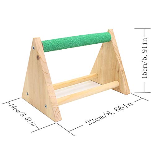 Chicken Perch Parrot Wood Perch, Trimming Bird Strong Chick Jungle Gym Roosting Bar for Coop and Brooder, Training Perch Toys for Large Bird, Parrot, Macaw, Hens (Random)