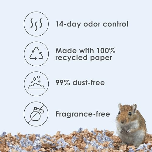 Kaytee Clean & Cozy Natural Paper with Extreme Odor Control Bedding, Made with 100% Recycled Paper - size: 70 Liters