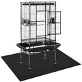 Large Bird Cage Mat, 35x47 Inch Under Pet Cage Mat for Bird Cages, Dog Crate Mat Liner, Reptile Aquariums, Waterproof Felt Liner with Non-Slip Backing for Kennel Training, Floor Protector - size: 35x47 Inch