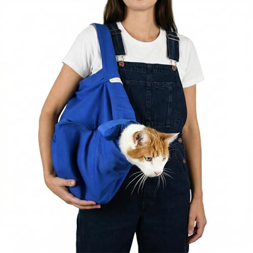 Cozy Comfort Carrier - Small Cobalt Blue Cat Carrier Soft for Grooming, Vet Visits, Medication Administration, Dental Care, Nail Trimming, and Car Travel - color: Cobalt, size: Small