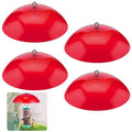 4 Pcs 10.2 Inch Plastic Bird Feeders Dome Cover for Hanging Hummingbird Feeder Weather Guard Protective Dome Squirrel Baffle for Bird Feeder Pole Covers(Red) - color: Red