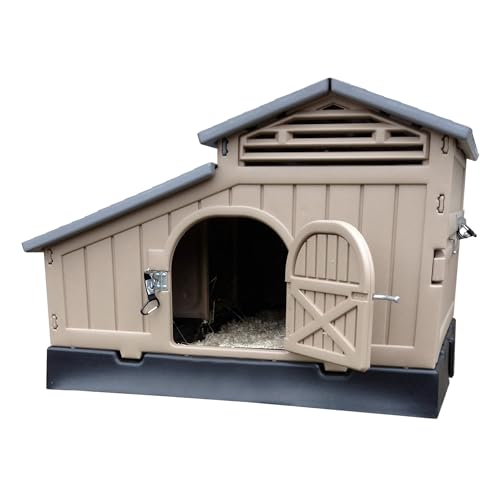 SnapLock Formex Standard Chicken Coop for 4 Chickens – Durable Plastic Hen House with Easy Assembly, Ventilation, Removable Tray & Walk-in Access | Lightweight Outdoor Casa para Gallinas - style: Standard Coop
