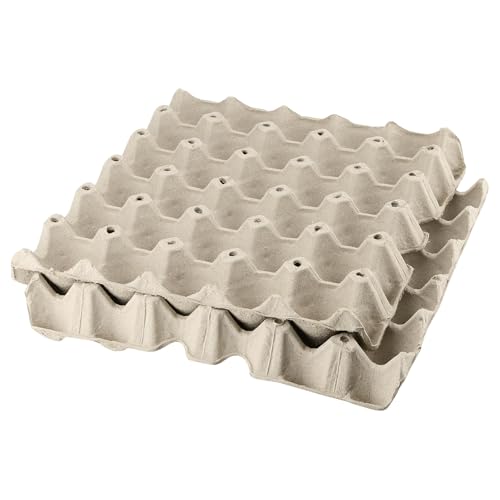 20 PCS 30 Count Gray White Egg Cartons, 12x12x2Inch Paper Pulp Egg Crates, Cardboard Egg Cartons for Egg Packing Storage
