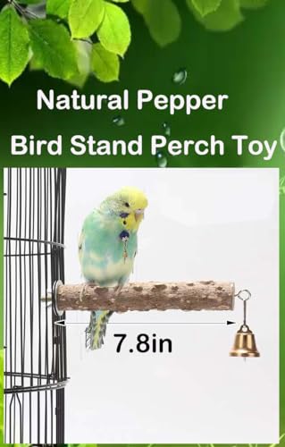 Natural Bird Perch Stand with Suction Cup for Window Mirror Car Shower Travel Bath Wood Perch Indoor Outdoor Wild Birds Small Medium Large Parrot Parakeet Cockatiel Concure Finch Lovebirds T Shape
