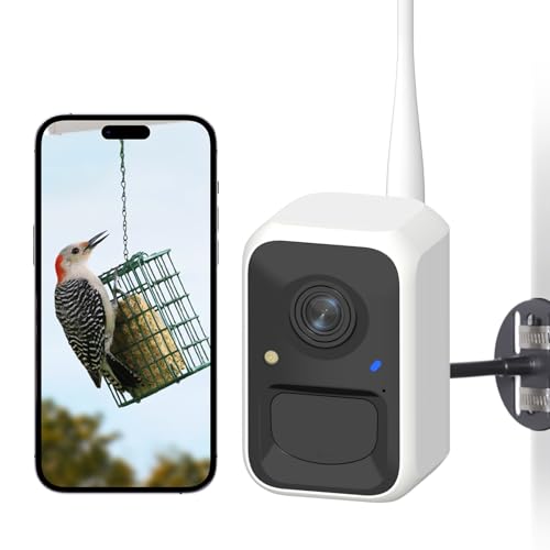 NETVUE by Birdfy Smart Bird Camera, Adjustable Brackets,Ideal for Beginners | AI Bird ID 6000+ Species, Auto Bird Video Capture, Instant Alerts, Free Cloud Storage, Easy Setup & App, Work with Alexa