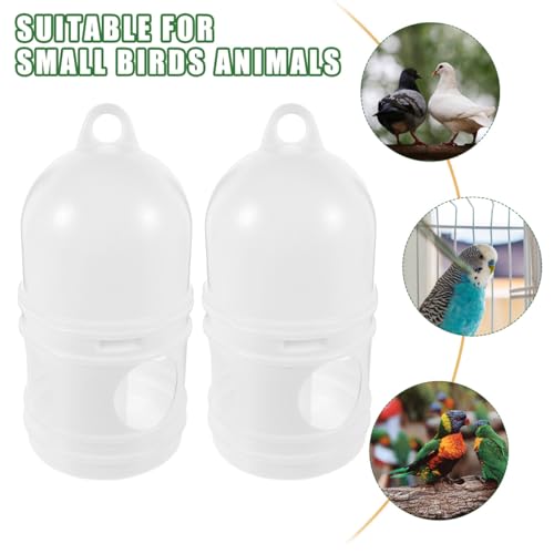 Zerodeko 2pcs Pigeon Water Dispenser, Bird Waterer for Cage, Odorless Plastic Automatic Drinking Feeder for Pigeons Doves Parakeets Easy to Clean