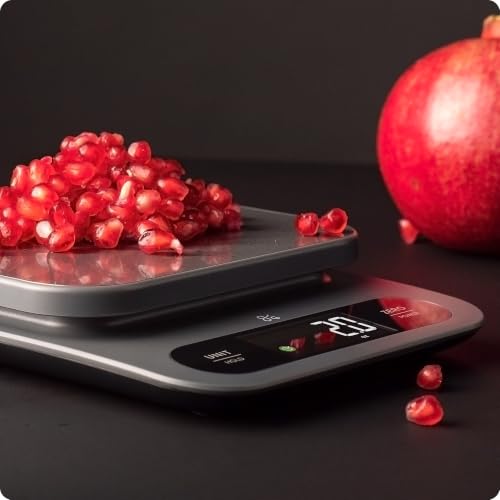 Greater Goods Digital Food Scale for Kitchen & Baking, 22lb High Capacity | Stainless Steel Platform, Hi-Def LCD, 1g Precision, Tare. Weighs g/oz/lb/ml. For Sourdough, Bread & Bulk Cooking, Large Bowls