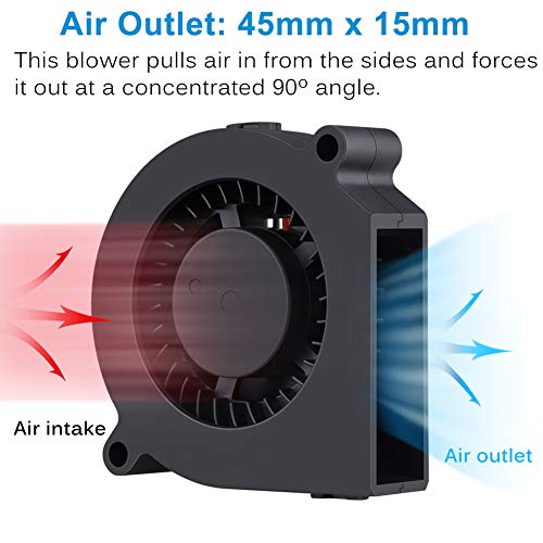 GDSTIME 60mm x 15mm USB Blower Fan w/ 3 Speeds Control 5V DC Brushless Fans | Adjustable, 6015, Small Turbo Blowers, for Helmets, Costumes, Mini PC Cooling Ventilaiton - size: 60mm x 15mm