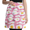 CUTHOLLOW Egg Collecting Apron for Adlut, Housewife, 18 Deep Pockets Hen Egg Gathering Holding Apron with Elastic Closures - style: Omelette