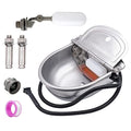 MINYULUA Heated Automatic Water Bowl Stainless Steel for Dogs Horse | Heated Water Bowl, Pet Thermal-Bowl, Constant Temperature Dispenser, Chew-Resistant, Save Effort and Time, Easy to Install