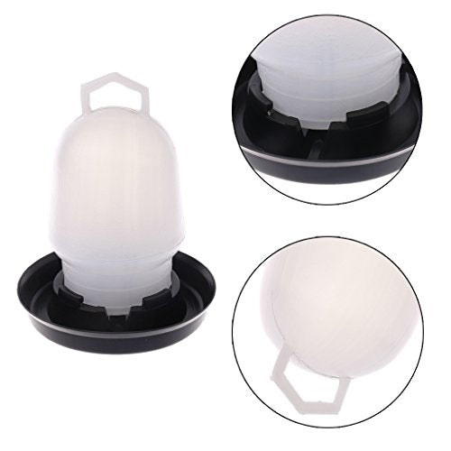 Chick Feeding and Watering Set, Poultry Drinking Container with Handle, 0.5 Liter Capacity, Poultry Feeding Supplies
