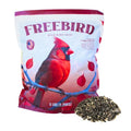 Freebird Premium Songbird Blend Wild Bird Seed for Outdoor Feeders - 5 lb | Premium bird food with black oil sunflower, safflower, millet and peanut pieces. Attracts cardinals, finches and chickadees.