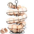 Abiglifty Spiral Metal Egg Holder Countertop, Fresh Egg Holder Countertop,Egg Storage for Countertop, Spiral Egg Storage Display Rack for Kitchen,Farmhouse