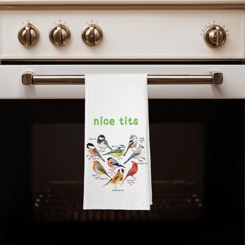 Charming Birds Print Kitchen Towels and Dishcloths, Stylish Bird Gifts Hand Towels for Bird Lovers, Farmhouse Style Drying Cloth for Kitchen and Bathroom 16×24 Inches - color: Color 08