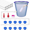 49 Pcs Automatic Chicken Waterer System Includes Chicken Water Cups 1/2" PVC Tee Fittings, PVC Pipes with Float Valve Controlled Fitting Poultry Waterer Chicken Water Feeder