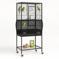 Universal Bird Cage Seed Catcher Universal Mesh Skirt Cover Stretchy Small Animal Cages Cover Pet Removable Durable Protector (Extra Large, Black)