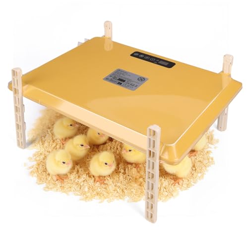 Smart Chicken Brooder Heater, 16"x11" Chick Heat Plate | 13 Temperature and 7 Timer Settings, 200W Coop Heating, UL Certified Safety for 20 Small Chicks Poultry