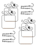 PACETAP Hummingbird Swings and Perches Metal Frame 4 Pack, Wild Bird Swing Outdoor Bird Perch with Wooden Dowel and 2 Hanging Chain for Indoor, Outdoor, Trunk, Lawn, Patio, Garden (4 Hummingbirds) - size: 4