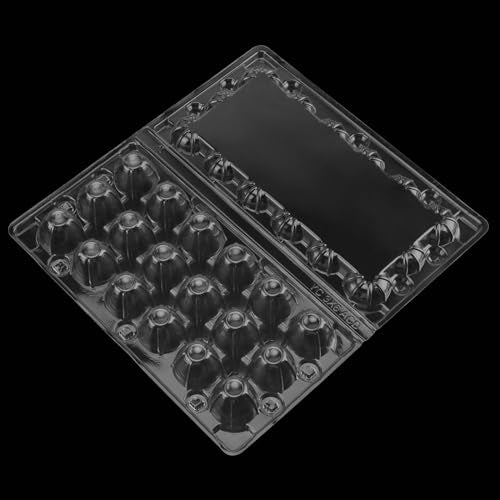 JAPCHET 150 Pack 18 Grid Quail Egg Cartons, Reusable Quail Egg Cartons Cheap Bulk, Stackable Plastic Quail Egg Container for Quail Eggs - size: 150 Pack 18 Grid