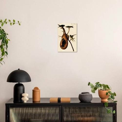 ART.COM Wall Art Print Purple Martin by John James Audubon, 16" x 24" - color: Print Only, size: 24"L x 16"W, style: Unframed