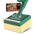 Grill Brush Bristle Free 22" Steam Cleaner, Safe for Cast Iron/Steel, BBQ Gifts for Men Dad - color: Green