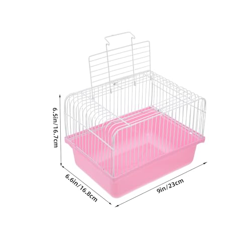 GALPADA Lightweight Portable Bird Carrier Cage Transparent Window for Travel and Home Use for Parakeets Lovebirds and Small Birds Versatile Design for Easy Observation and Transport