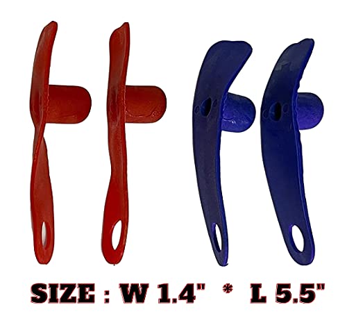 A.D.P. R2 Chicken Supplies Spur & Leg Protect Red Blue 2 Pair, Rooster Booster Protection Rooster Chicken Mitt Safety Poultry Hen Botas para GALLOS BREEDING, Best Rubber
