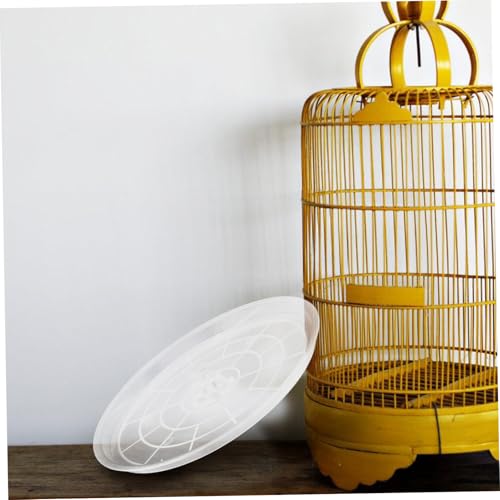 2pcs Transparent Bird Cage Litter Trays for Parakeets and Parrots Easy to Install and Remove Sturdy and Lightweight Poop Tray Accessories for Bird Cages