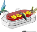 Redboat Window Hummingbird Feeder | Strong Suction Cup Hummingbird Feeder with 4 Feeding Ports,Easy to Clean and Refill Plastic Humming Bird Feeder,1 Pack,10oz - size: 1 PC
