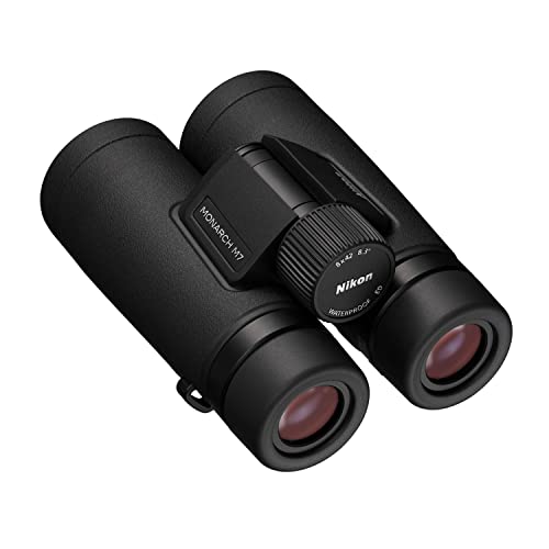 NIKON MONARCH M7 Binoculars | Lightweight Waterproof Fogproof Binoculars with ED Glass & Multilayer Coatings | Wide View, Smooth Focus & Long Eye Relief for Birdwatching, Wildlife & Outdoor Use, 8x42 | Wide field of view, locking diopter, waterproof, fogp
