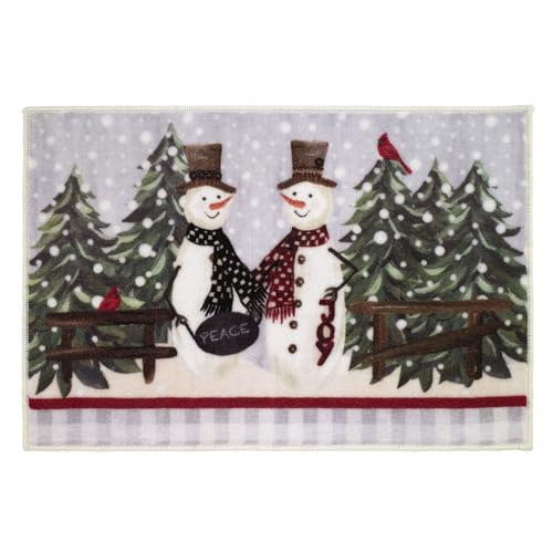 Avanti Linens - Christmas Bathroom Rug 20x30, Soft & Absorbent Cotton | Christmas Design, Soft & Absorbent, Non-Slip Backing, Machine Washable, Holiday Bathroom Décor - style: Bath Rug