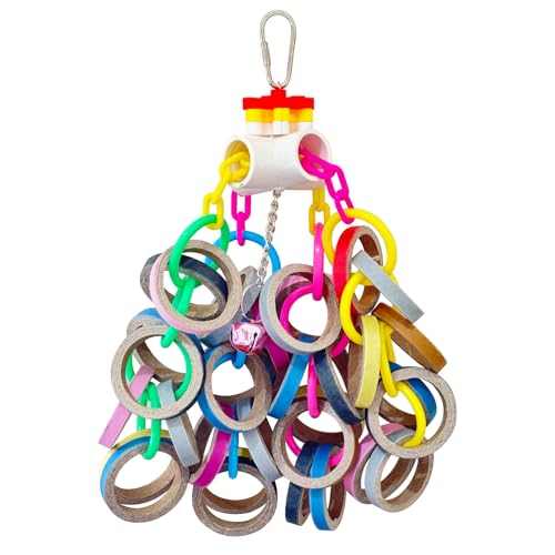 LWINGFLYER Bird Toys,Parrots Durable Cardboard Chewing Shredding Foraging for Medium & Large Parrot African Greys Cockatoos Amazons Mini Macaws
