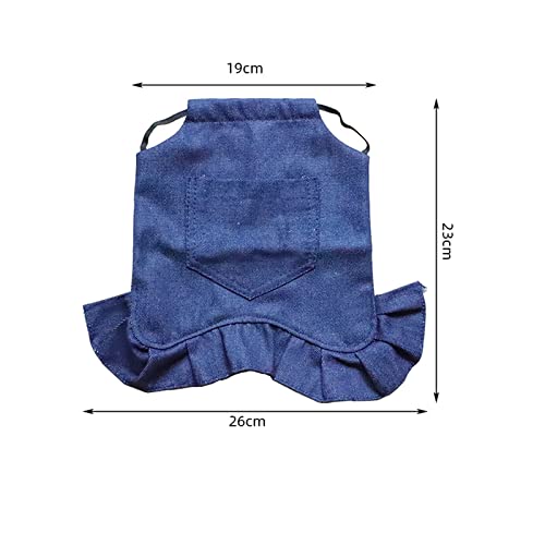 3PCS Chicken Saddles Hen Apron with Elastic Strap, Poultry Back Protector | Denim Hen Apron, Shield Back From Pecking Rooster Scratches, Aid Feather Regrowth, Warm Windproof, for Hens Birds Protector